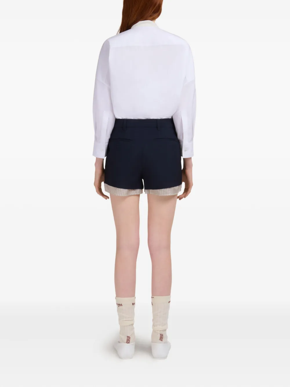 Marni Gelaagde shorts Blauw