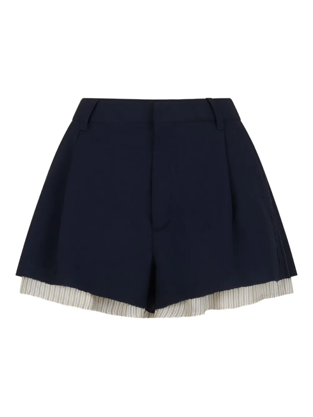 Marni layered pleated shorts | Blue | Image 1