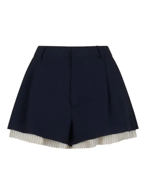 Marni layered pleated shorts