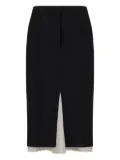 Marni split-hem pencil skirt - Black