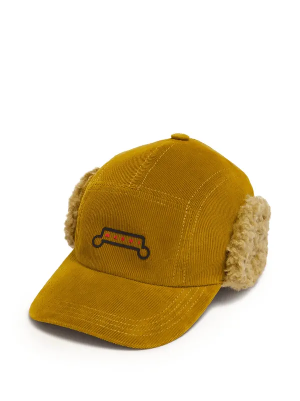 MARNI イエロー Mロゴ キャップ Marni キャップ | イエロー | FARFETCH JP