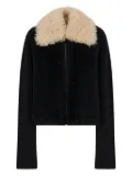 Marni fur-collared zip jacket - Black