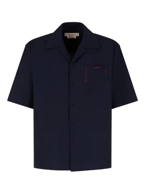 Marni embroidered short-sleeve shirt