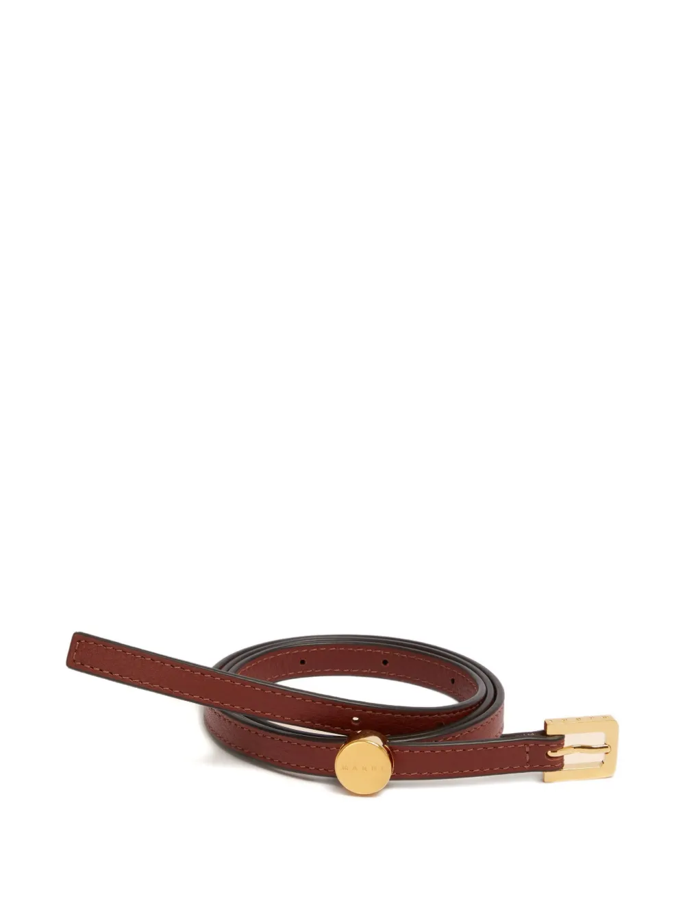 Marni Leren riem Rood