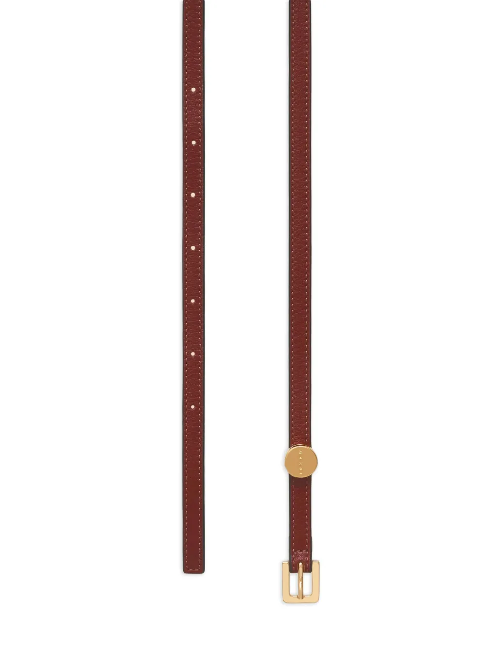 Marni Leren riem - Rood