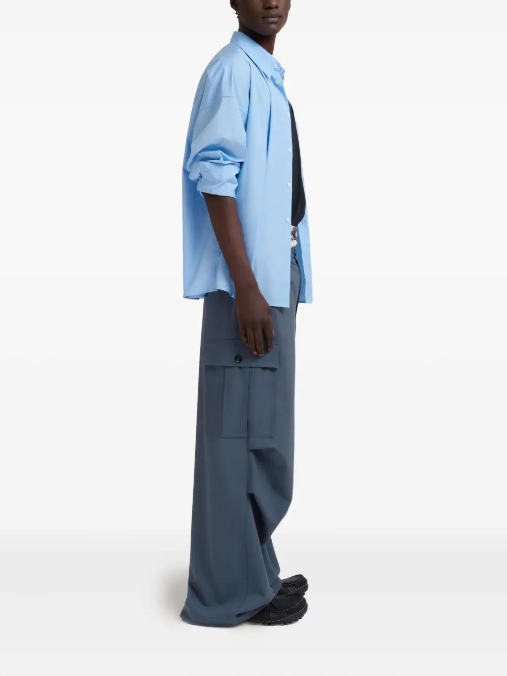 Marni Katoenen T-shirt met logoprint - Zwart
