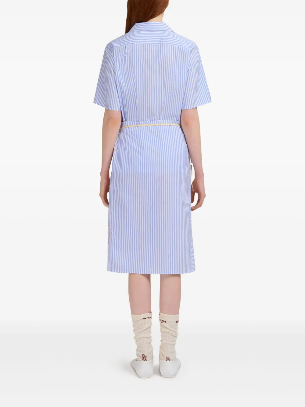 Marni Rok met grafische print Beige