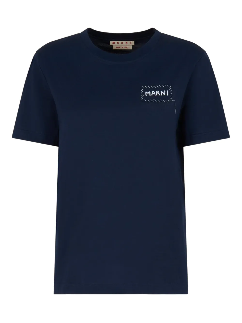 Marni T-shirt met logoprint Blauw