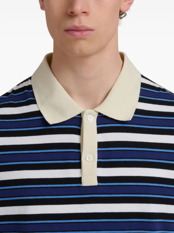 トップス Marni Logo Stripe Polo Shirt Marni Men's Striped Terry Polo Shirt | Neiman Marcus