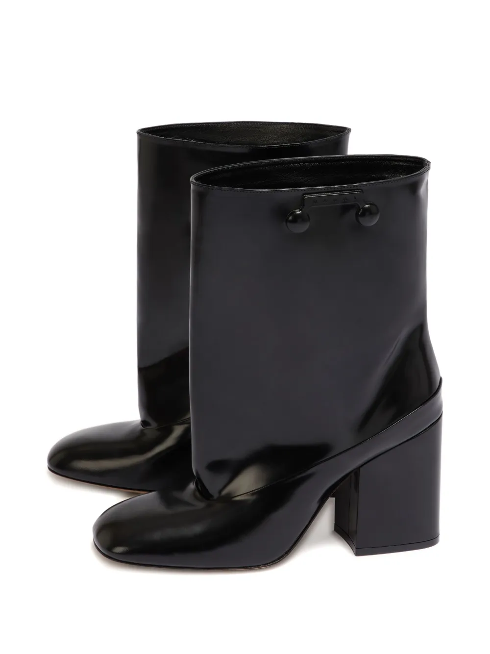 Marni Trunkaroo block-heel ankle boots Black