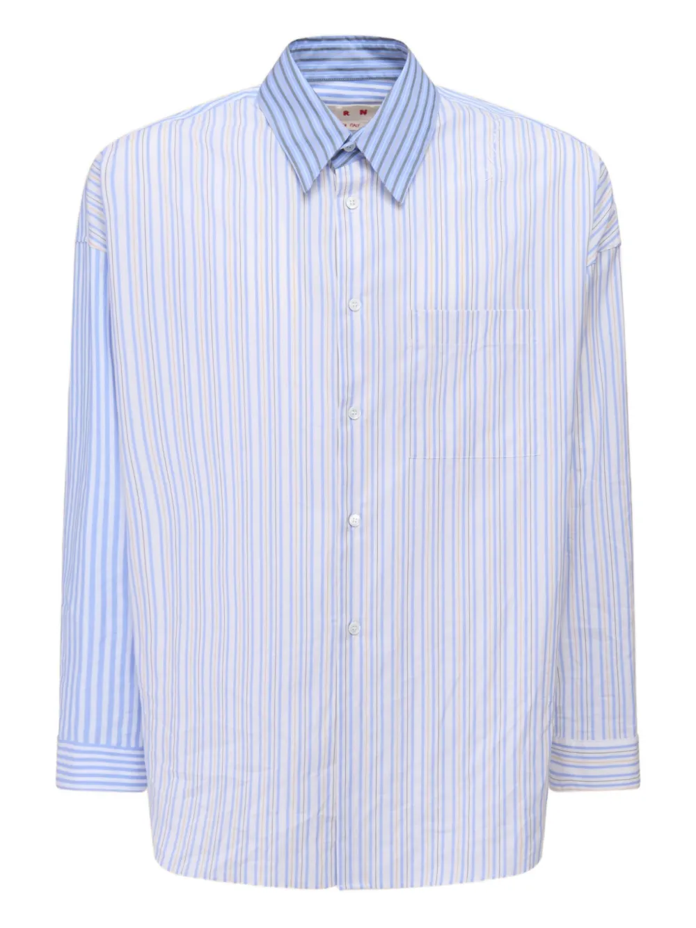Marni striped button-up shirt | Blue | Image 1