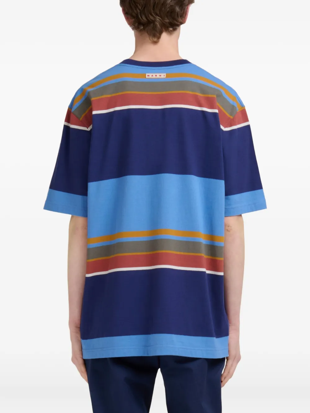 Marni Gestreept T-shirt Blauw