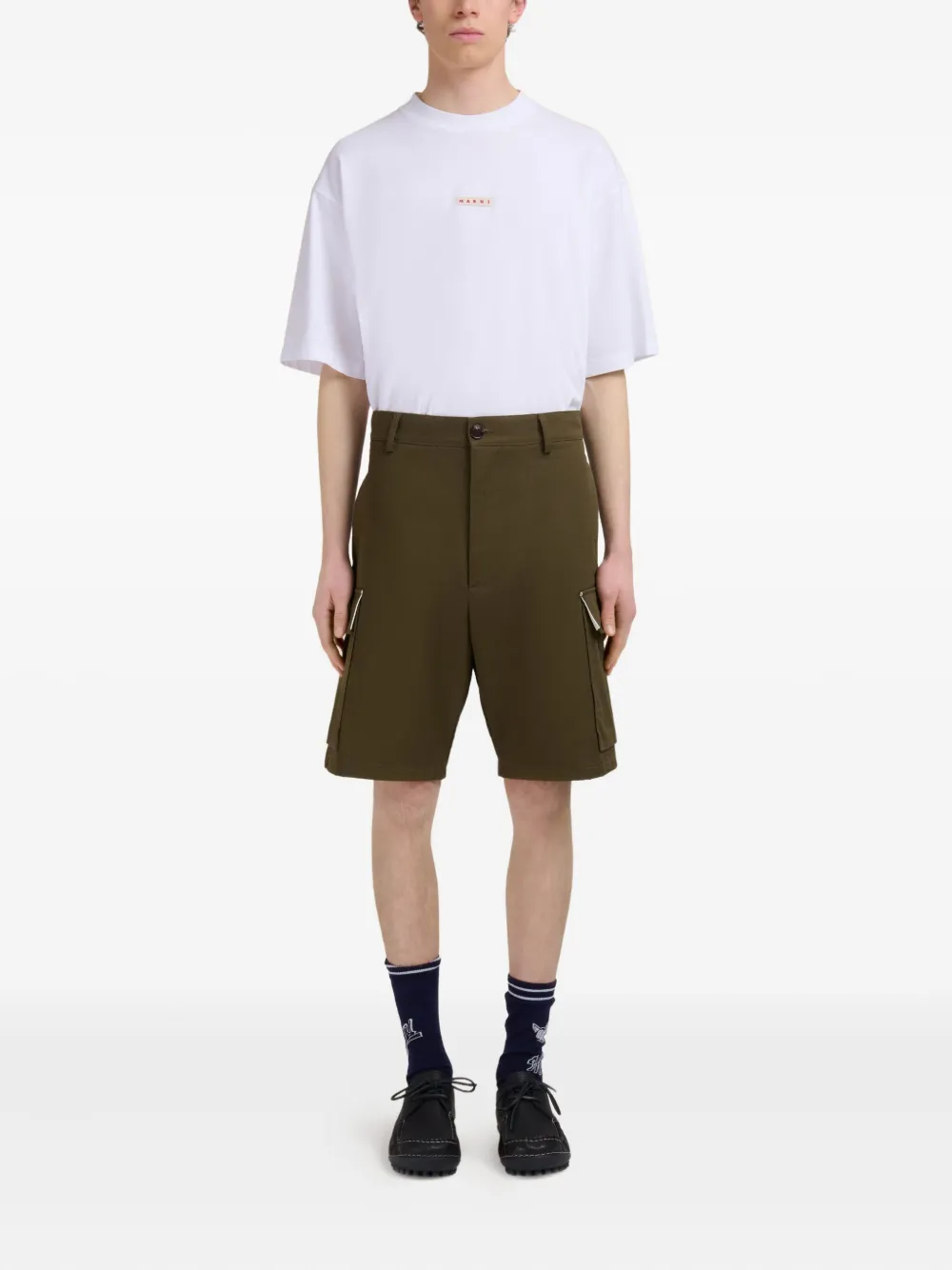 Marni gabardine cargo shorts | Cargo Shorts | Image 2