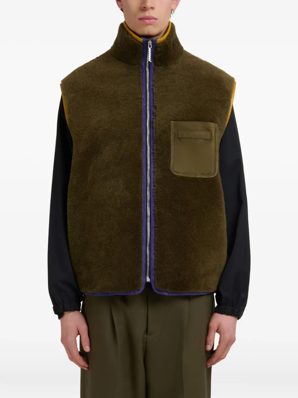 Marni Fleece bodywarmer Groen