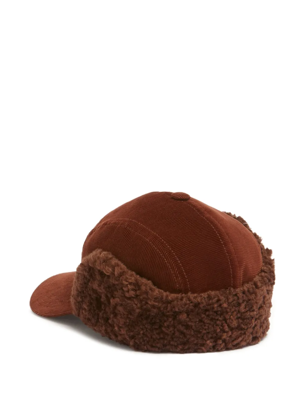 Marni corduroy fur-trimmed cap | Image 2