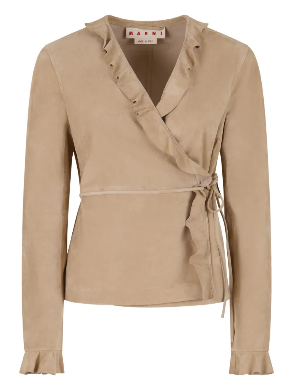Marni ruffled wrap jacket | Neutrals | Image 1