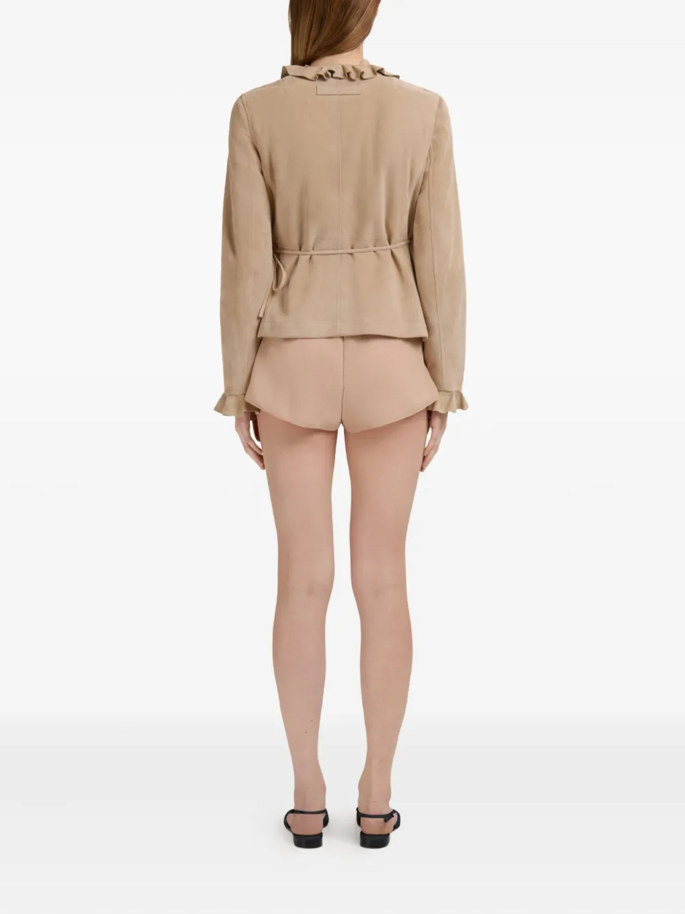 Marni Wikkeljack met ruches Beige