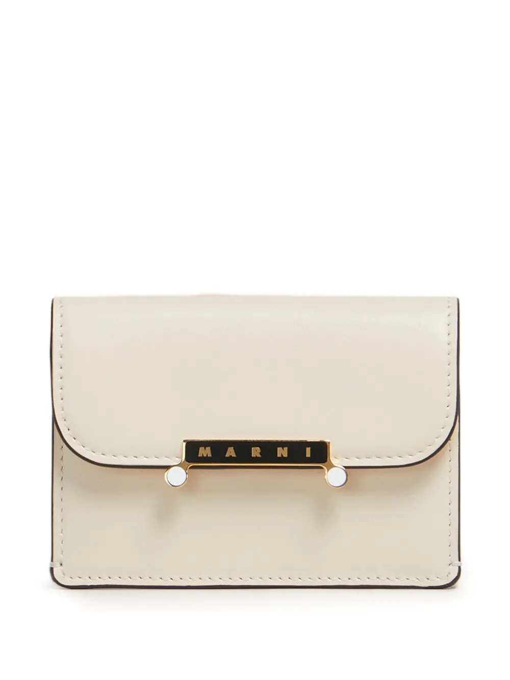 Marni leather envelope flap wallet | Neutrals | Image 1