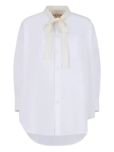 Marni bow-detail shirt