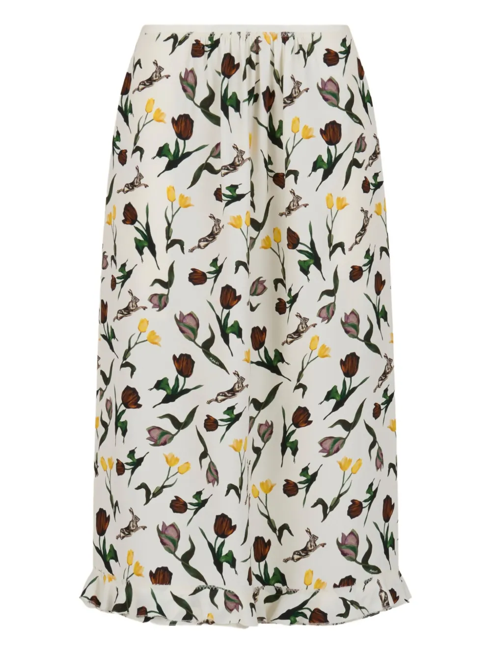 Marni floral-print midi skirt | blanco | Image 1