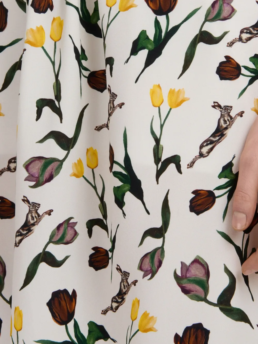 Marni Midi-jurk met bloemenprint Wit