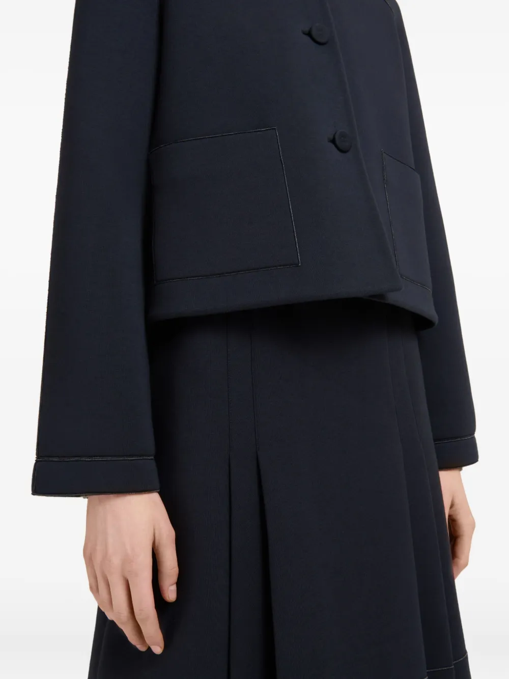 Marni Button-up jack Zwart
