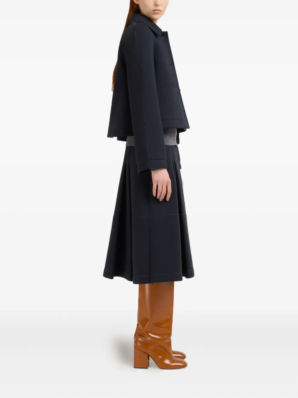 Marni Button-up jack Zwart