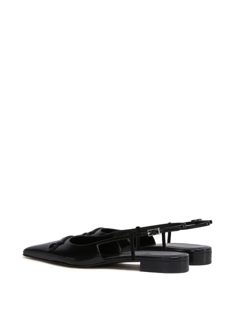 Marni pointed-toe slingback sandals Black