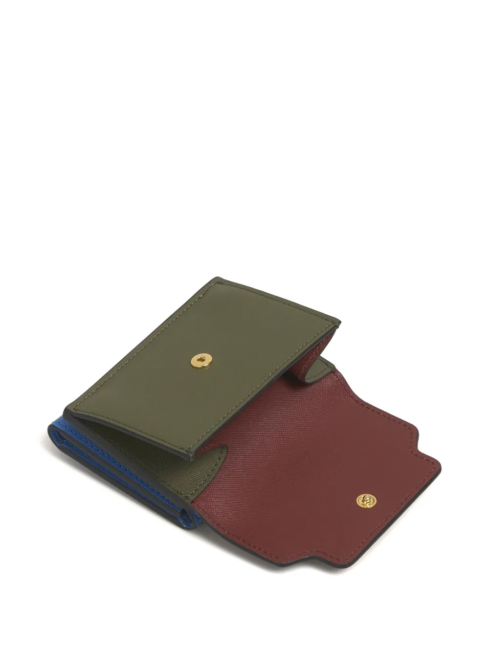 Marni Leren portemonnee Rood