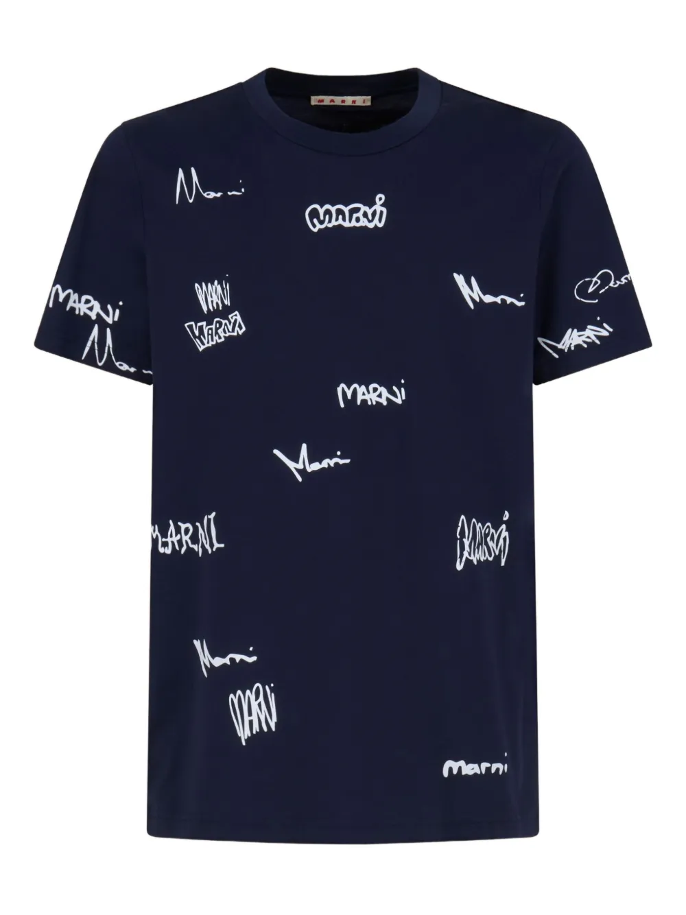 Marni logo-print T-shirt | Blue | Image 1