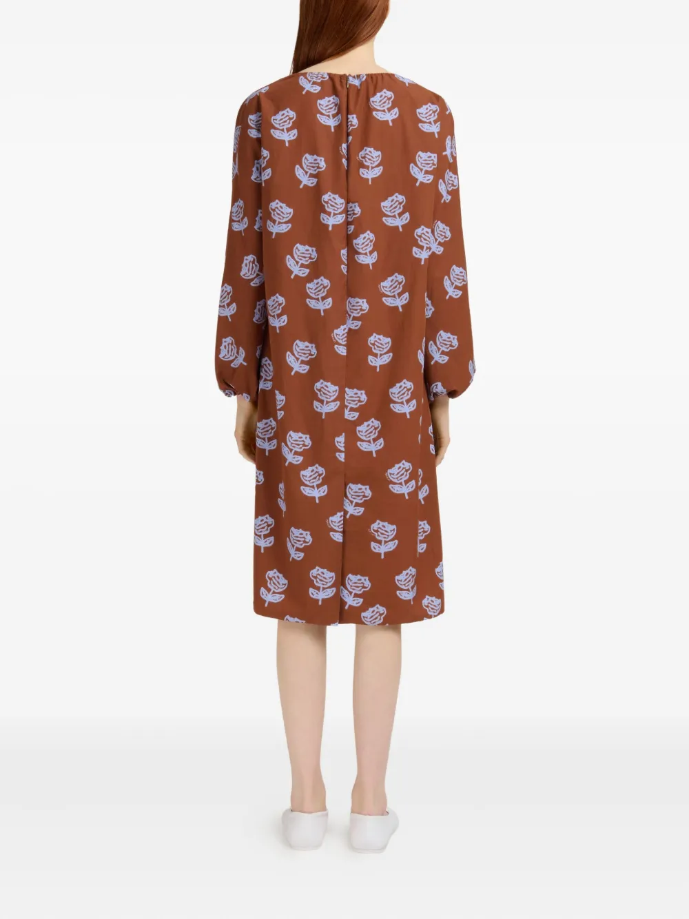 Marni Jurk met bloemenprint Rood