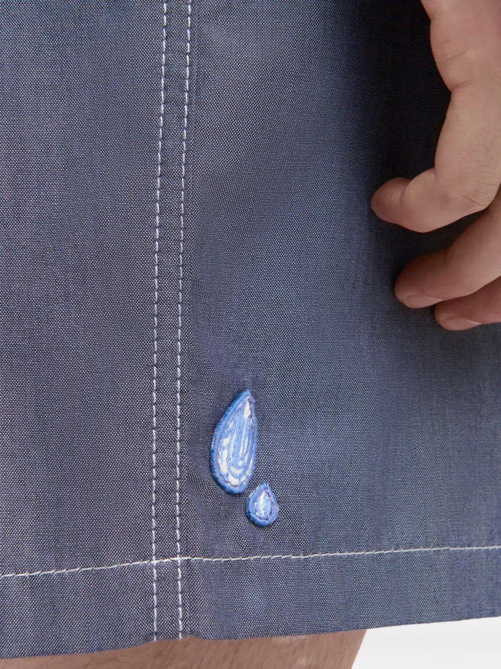 Marni Chambray shorts Blauw