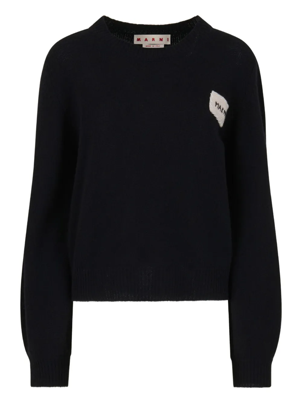 Marni Kaschmirpullover mit Ballonärmeln | Schwarz | Image 1