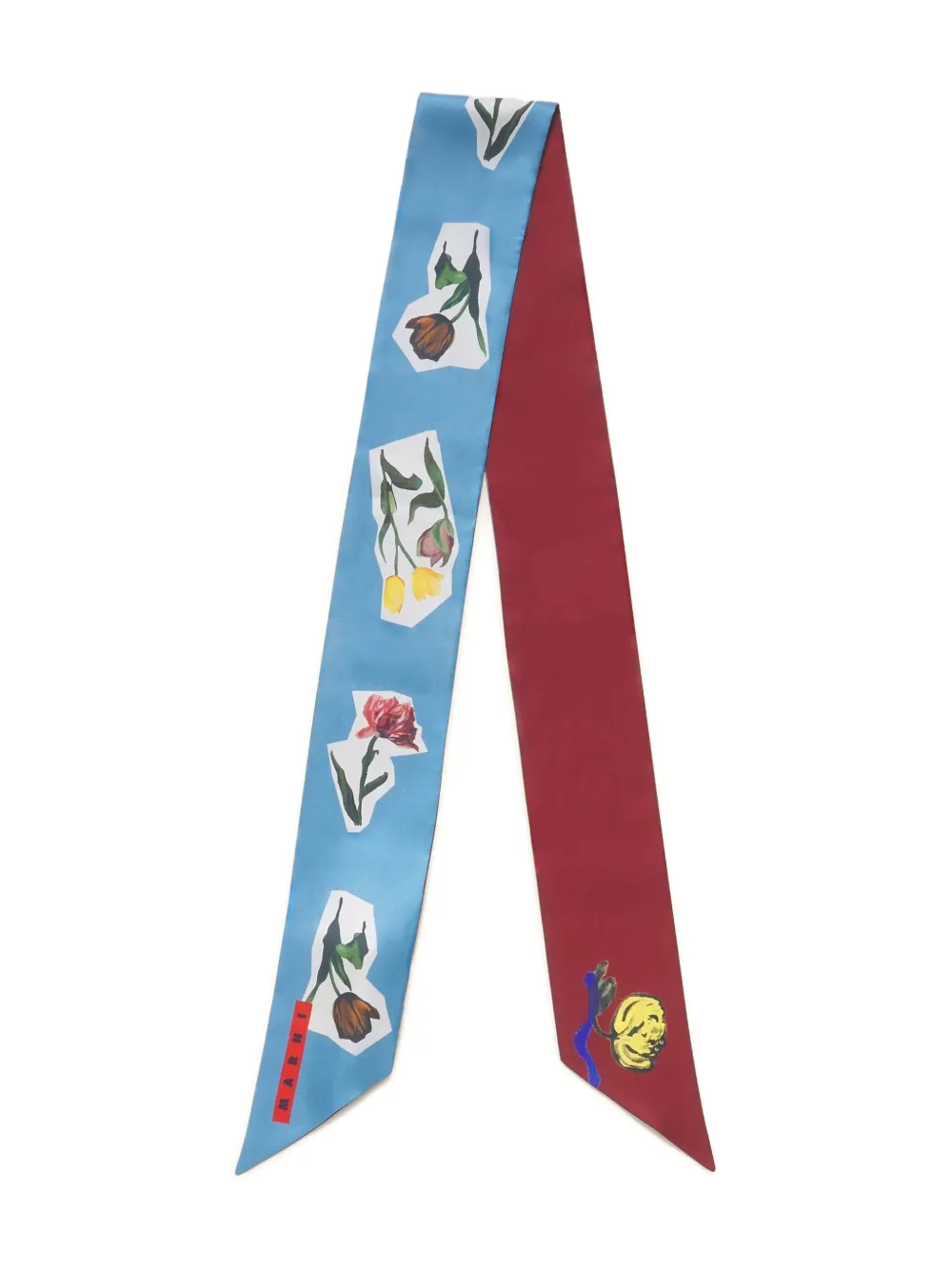 Marni Sjaal met bloemenprint Blauw