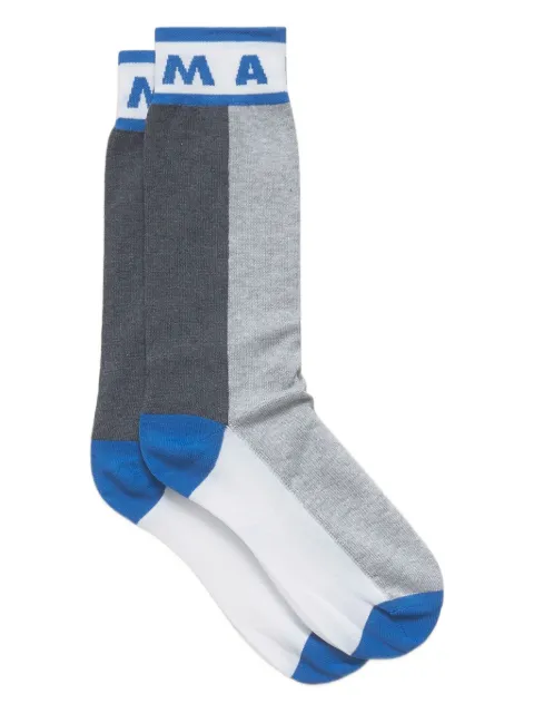 Marni calcetines tejidos con logo en intarsia