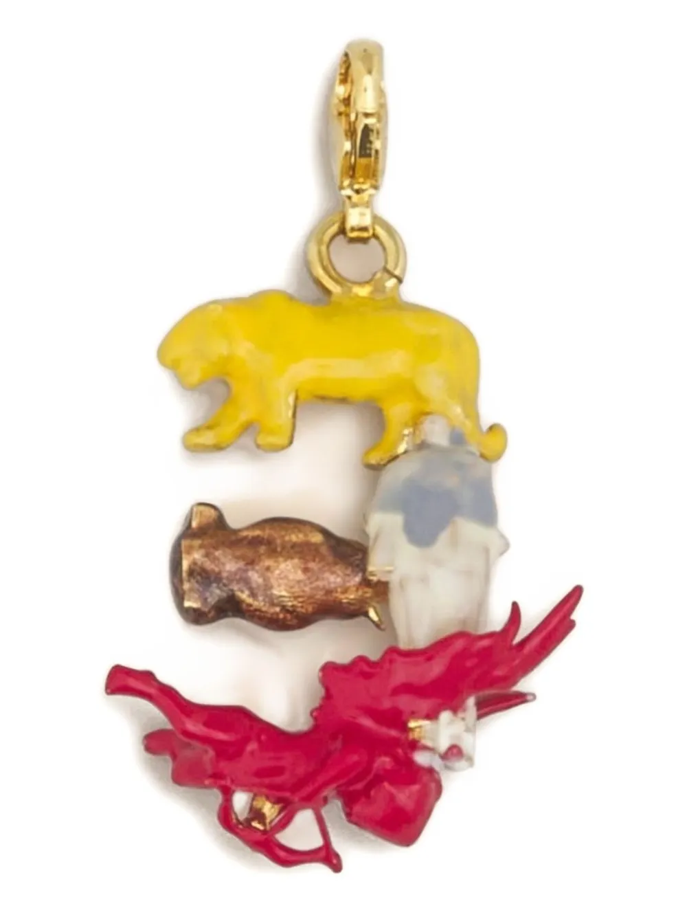 Marni layered-animal charm | Gold | Image 1