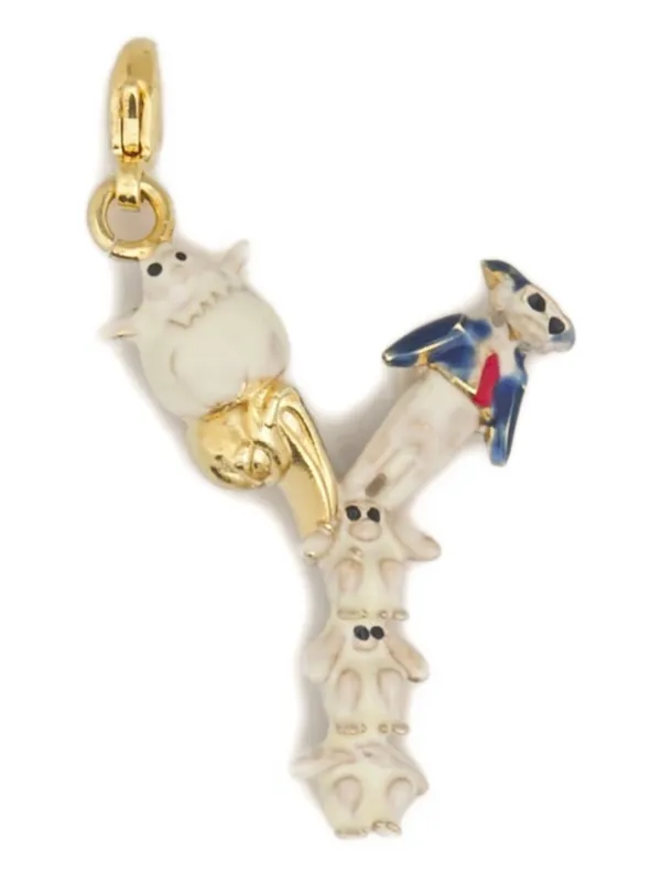 Marni Alphabet "Y" Charm in Gold