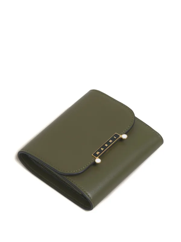 MARNI 三つ折り財布 グリーン　ケース Marni 三つ折り財布 | グリーン | FARFETCH JP