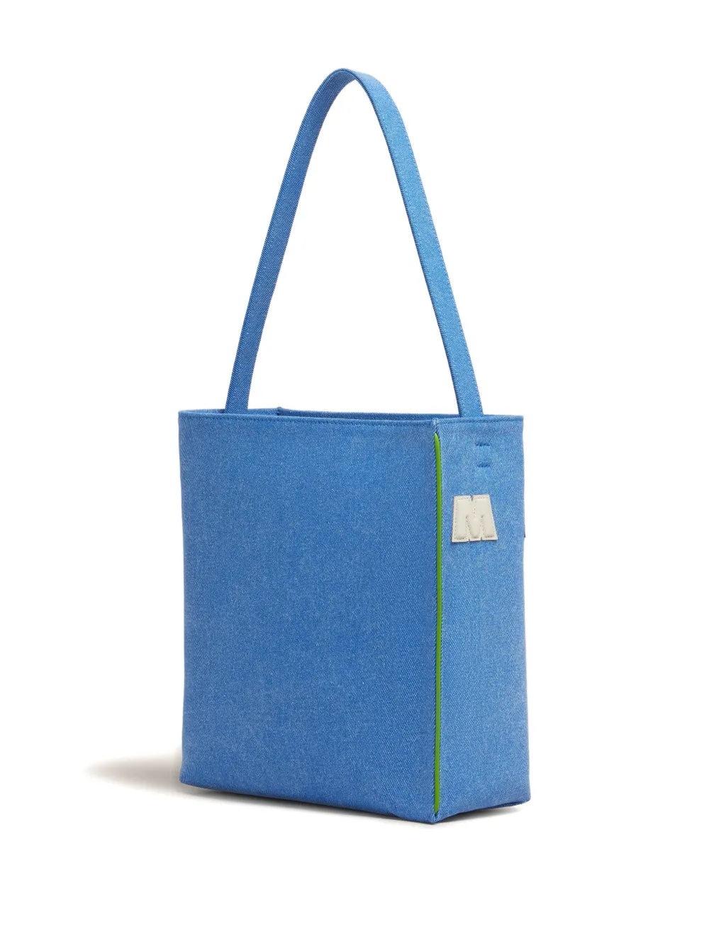 Marni Shopper met logopatch Blauw