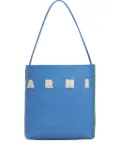 Marni logo-patch tote bag - Blue