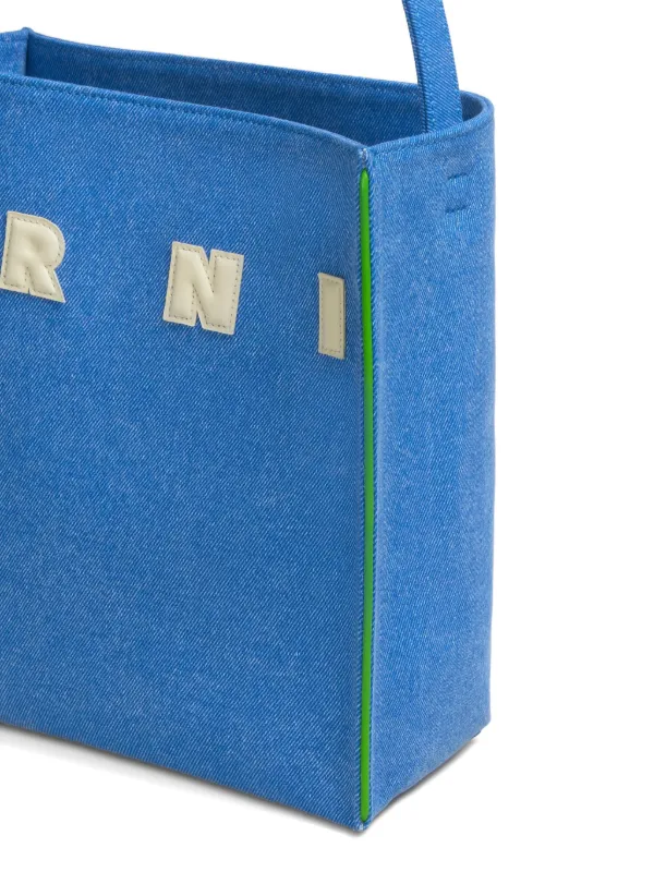 Marni Museo logo-patch Tote Bag | Blue | FARFETCH Marni Museo logo-patch Tote Bag | Blue | FARFETCH