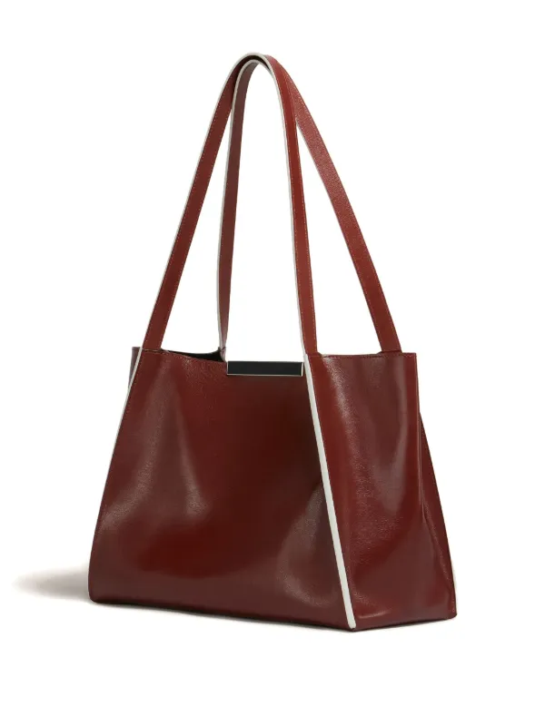 Marni スモール Cresta イースト/ウェスト レザー トートバッグ