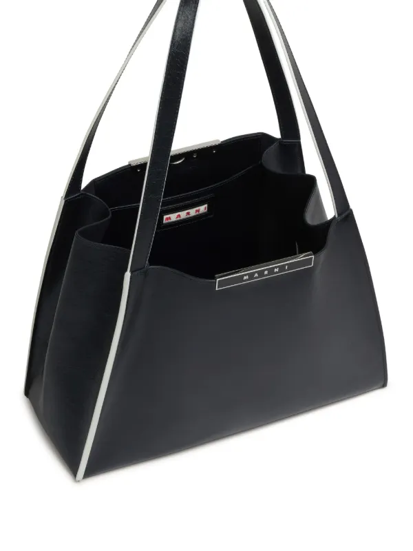 Marni Small Cresta Tote Bag | Black | FARFETCH KW
