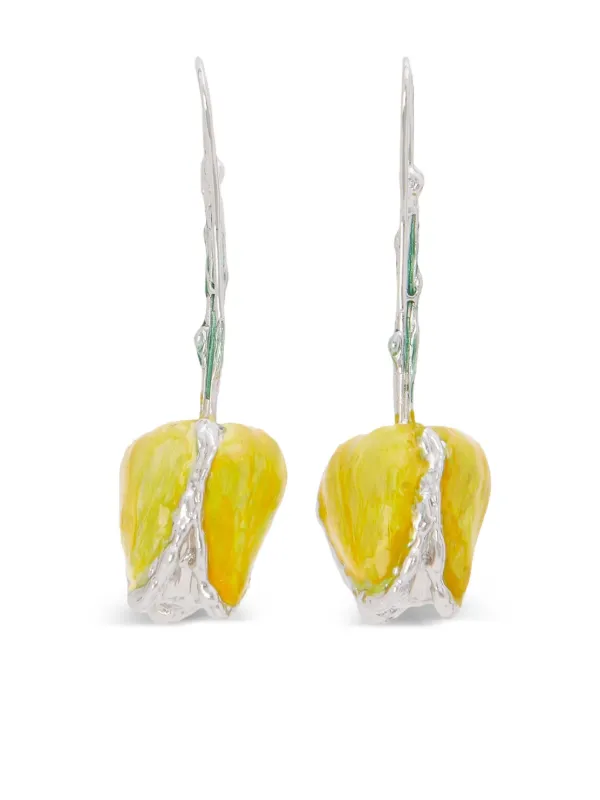 Marni Tulip ピアス | イエロー | FARFETCH JP