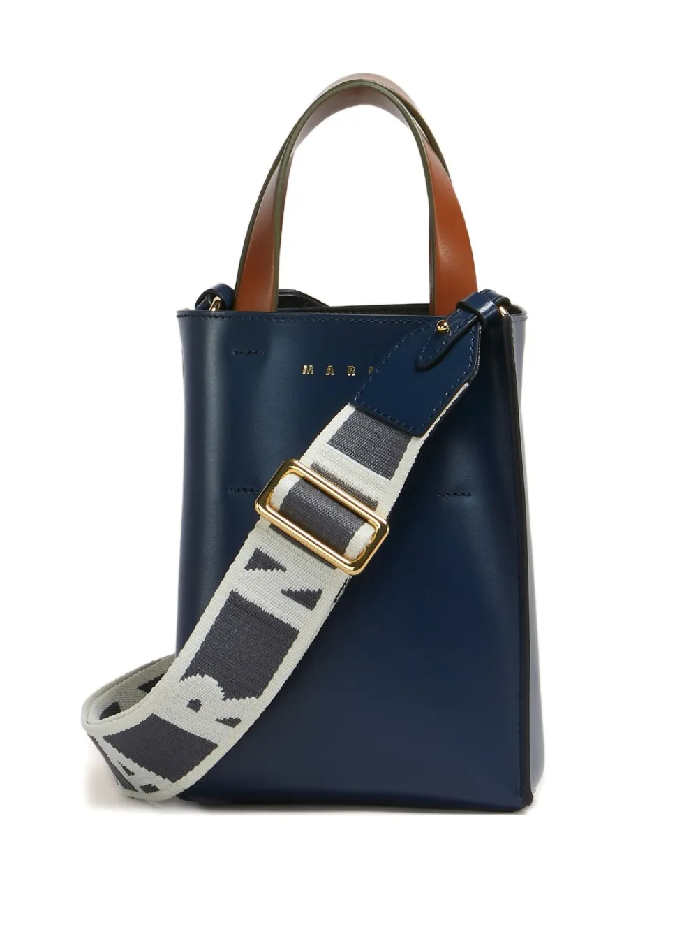 Marni Museo kleine shopper Blauw
