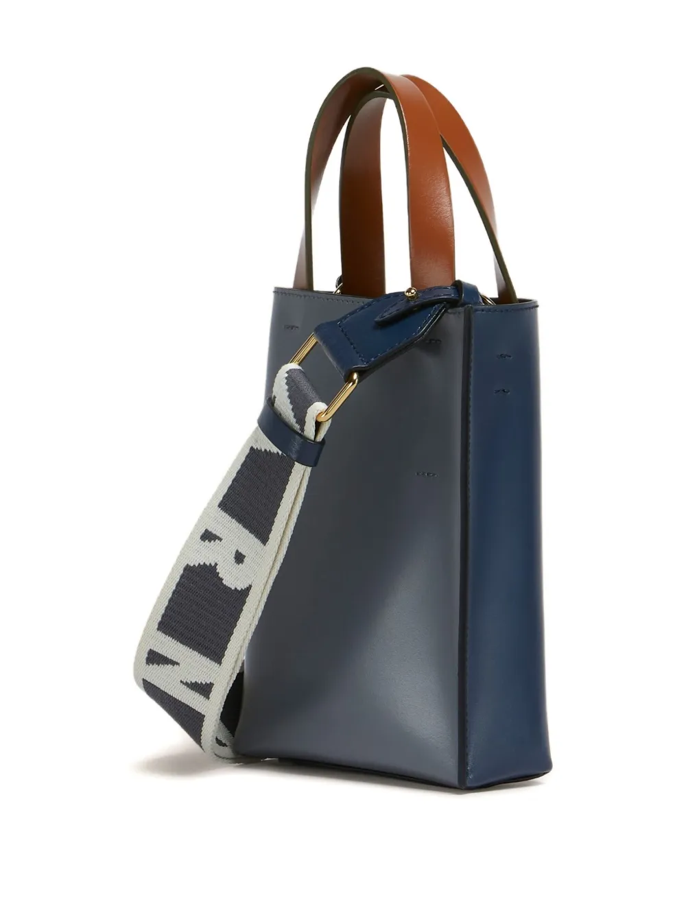 Marni Museo kleine shopper Blauw