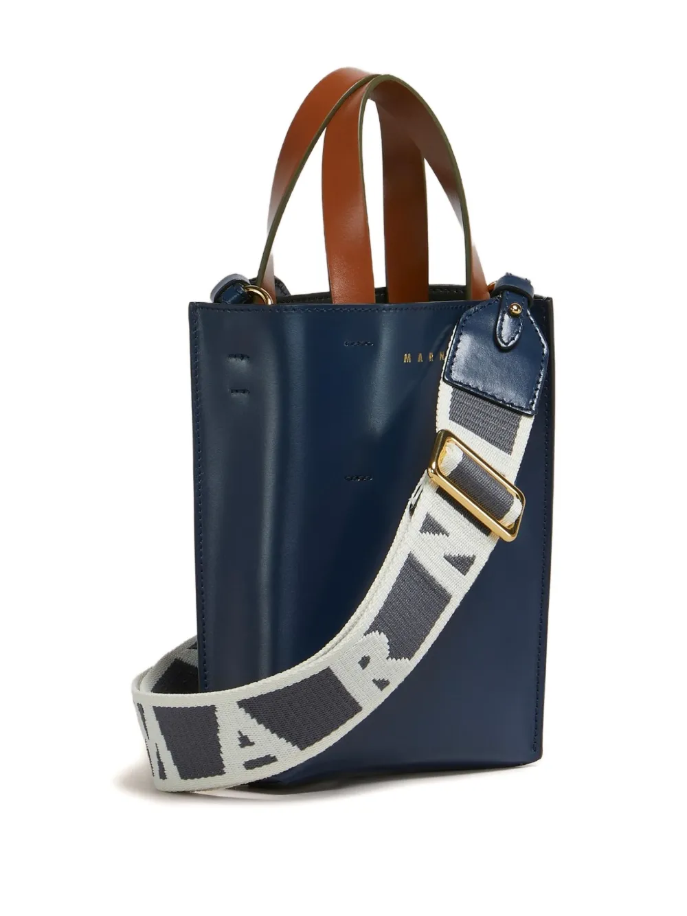 Marni Museo kleine shopper Blauw