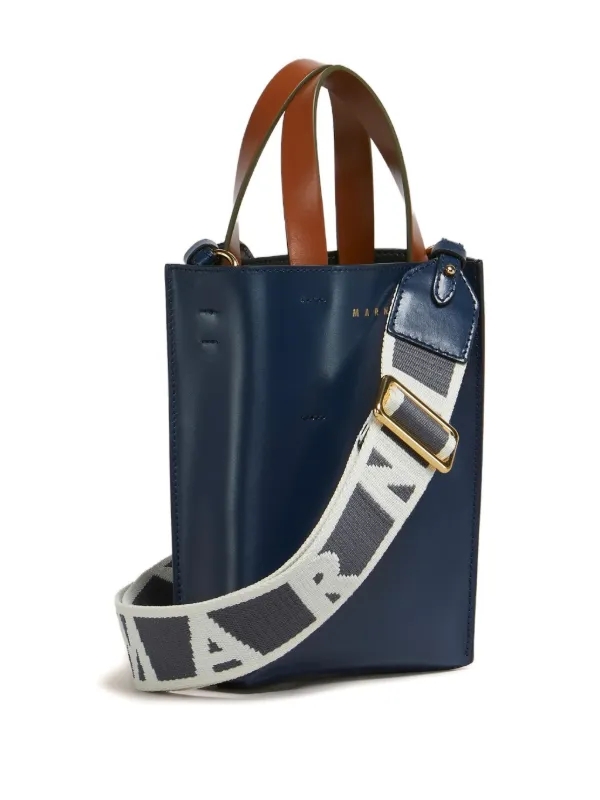 Marni Nano Museo Tote Bag | Blue | FARFETCH JO