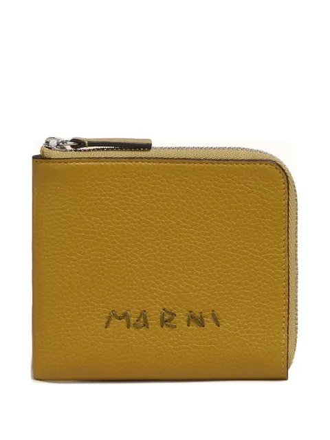 Marni textured leather zip-around wallet