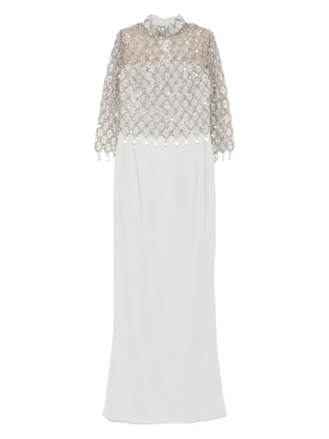 JEAN-LOUIS SABAJI embellished high-neck dress